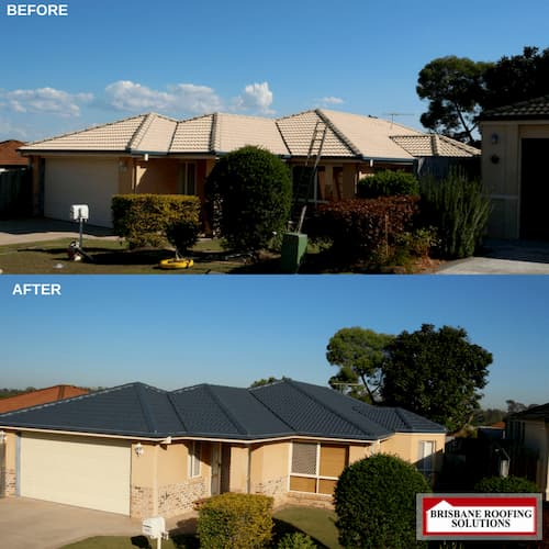 roof restoration brisbane before and after